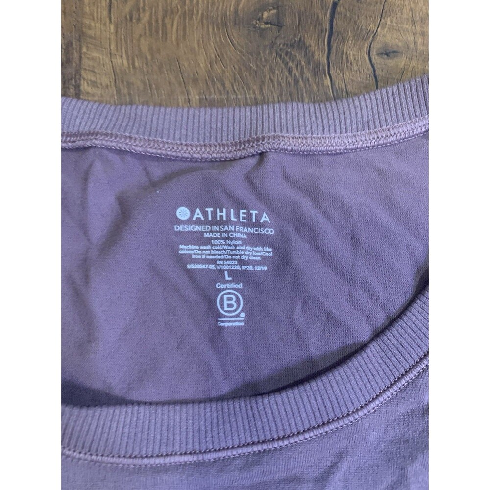 Athleta Essential Athletic Cropped Tank Top In Mauve Purple Women’s Size Large - Picture 2 of 5